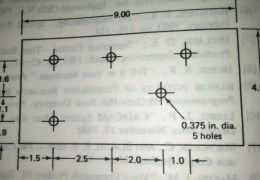 Write a part programme for the component shown in below Figure. The machining  parameters are cutting speed= 800 rpm and feed= 20 mm/min.