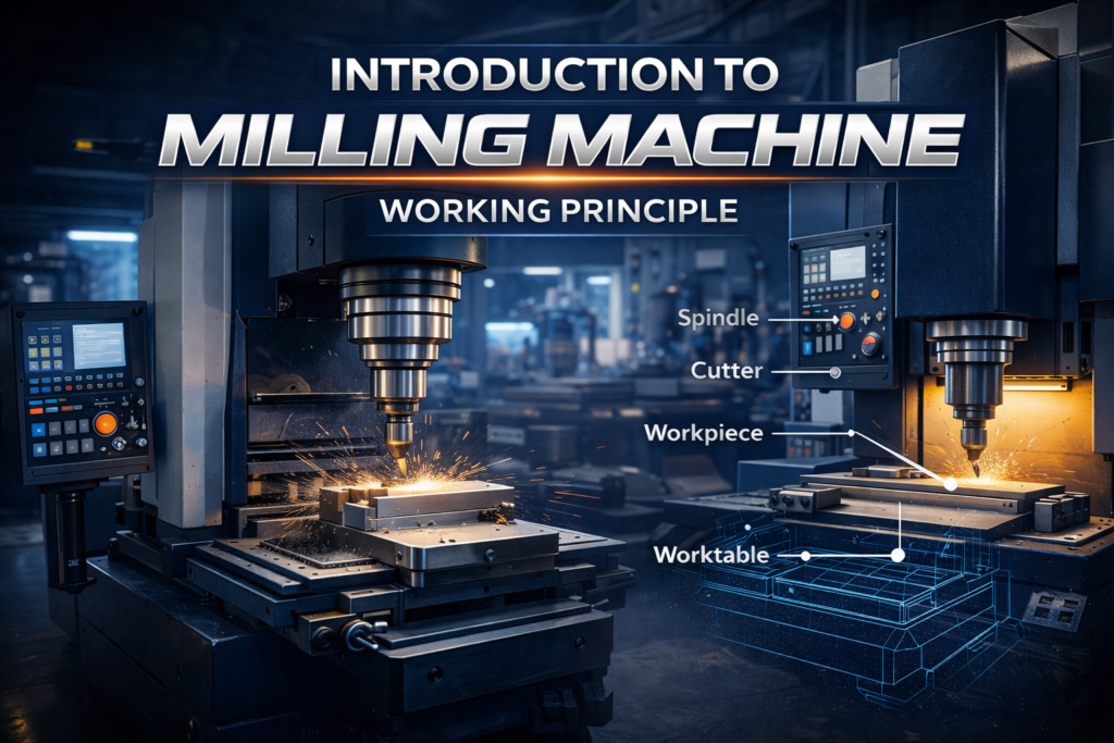 Milling Machine: Cutting the Path to Precision, Working Principle